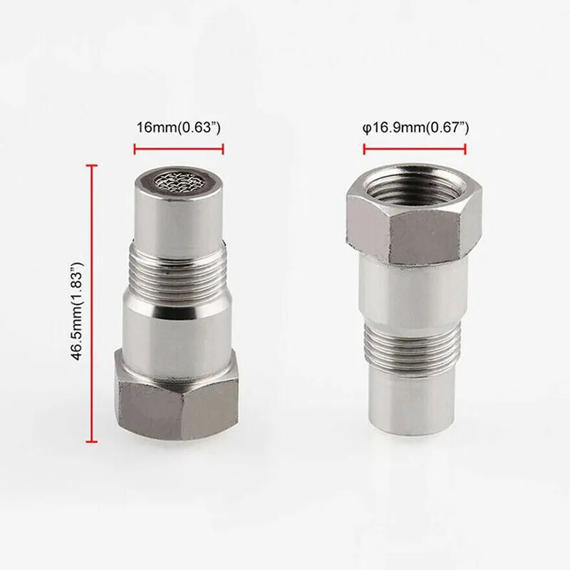 

Car Oxygen O2 Sensor Adapter CEL Fix Check Engine Light Eliminator Extender Adapter Fitting Eliminator Test Pipe
