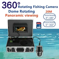 7 inch dvr recorder 20m50m100m underwater fishing video camera fish finder ip68 waterproof 20 leds 360 degree rotating camera