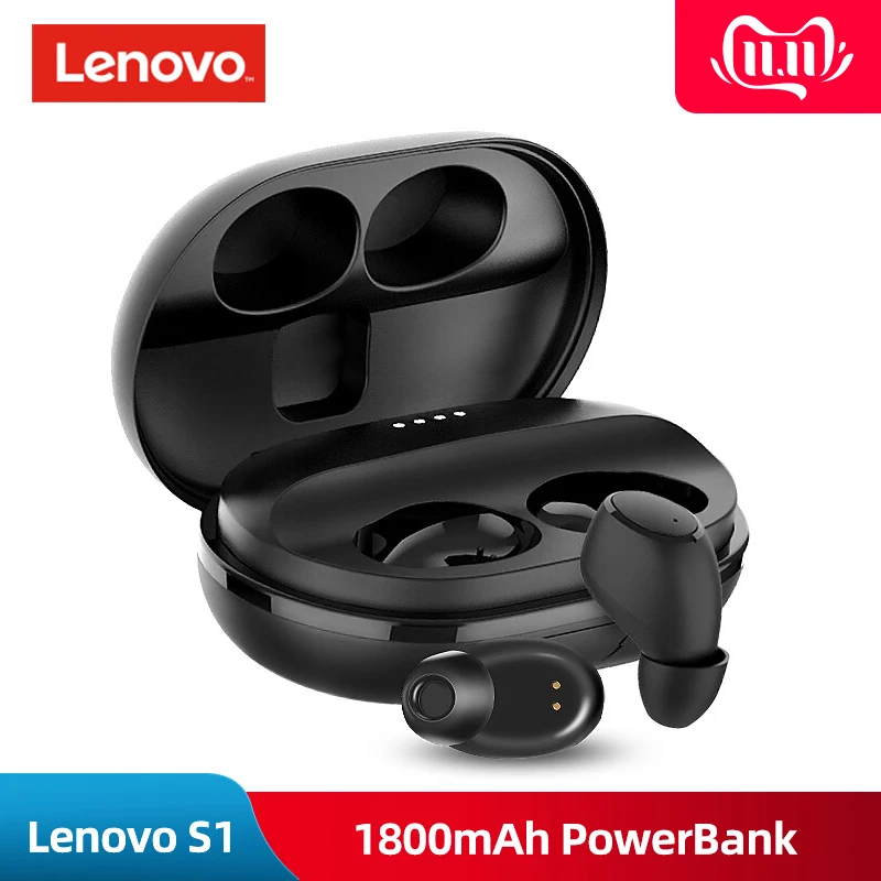 Новые оригинальные lenovo S1 TWS бизнес наушники Bluetooth наушники Handsfree водонепроницаемый IPX5 V5.0 стерео Спортивная гарнитура с микрофоном