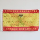 Флаг Испании с крестом бордовой испанской империи Круз де Сан Андрес испанские герои гражданская гвардия