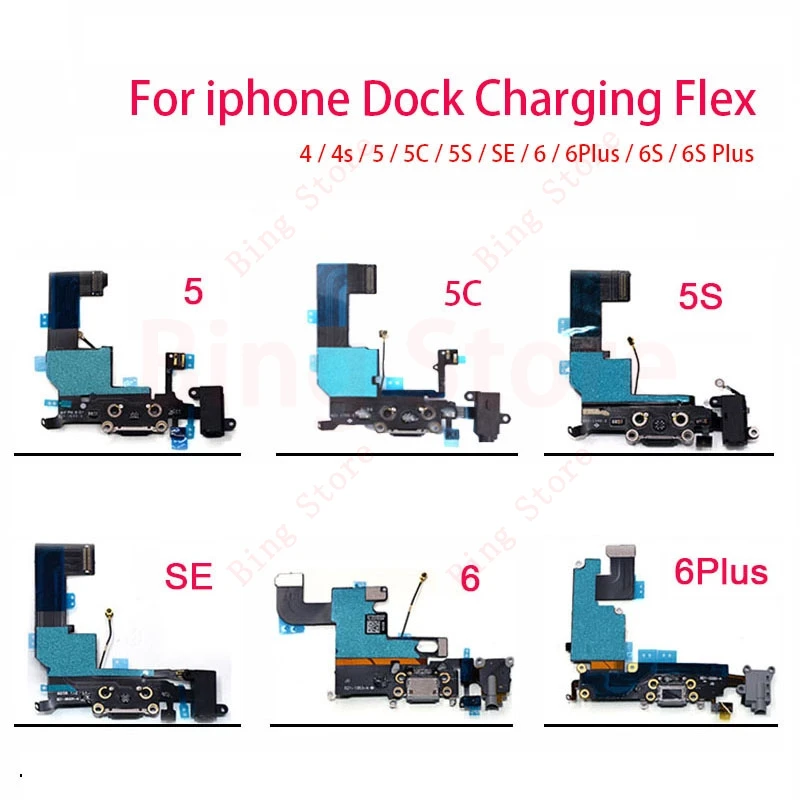 Зарядное устройство для зарядки USB порт док разъем гибкий кабель iPhone 5 5S 5C SE 6 6Plus