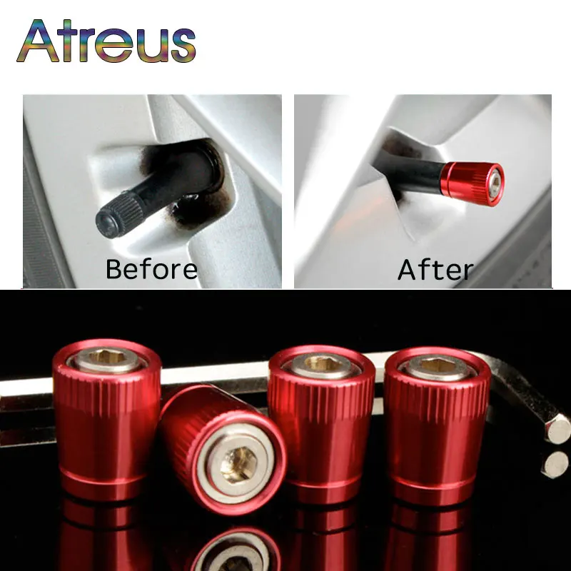 1 комплект Авто Стайлинг противоугонные колпачки для автомобильных шин Suzuki Audi A4 B6