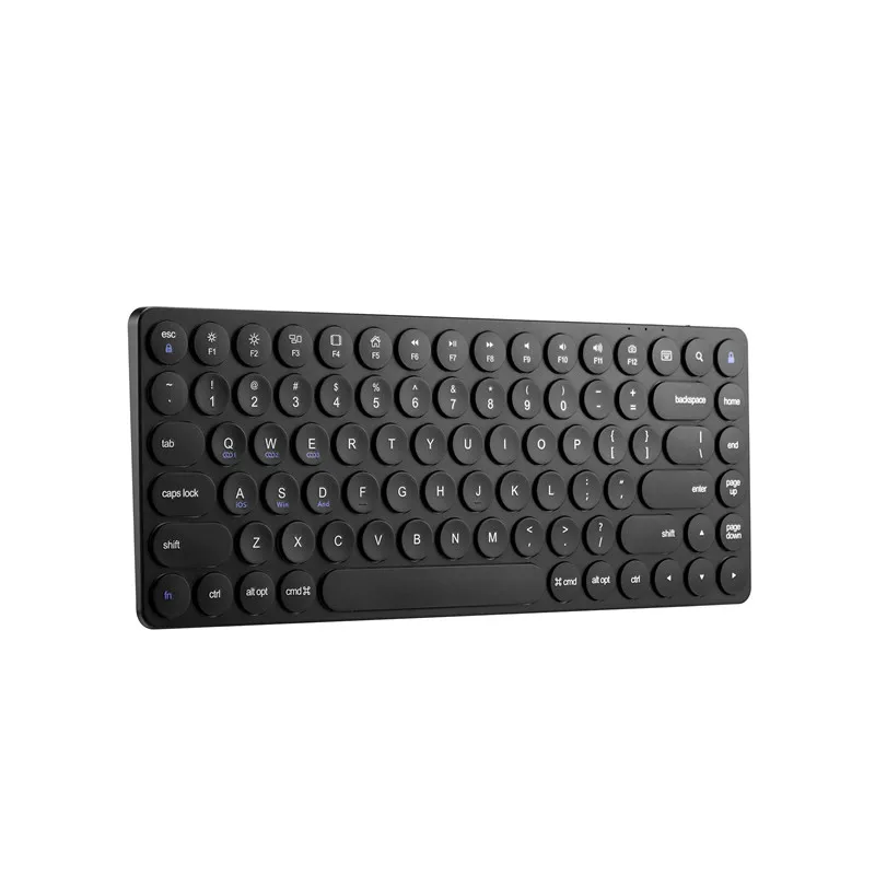 Round Cap Wireless Bluetooth Keyboard 85 Keys ABS Portable Keyboards for PC Laptop Win/iOS/Android | Компьютеры и офис