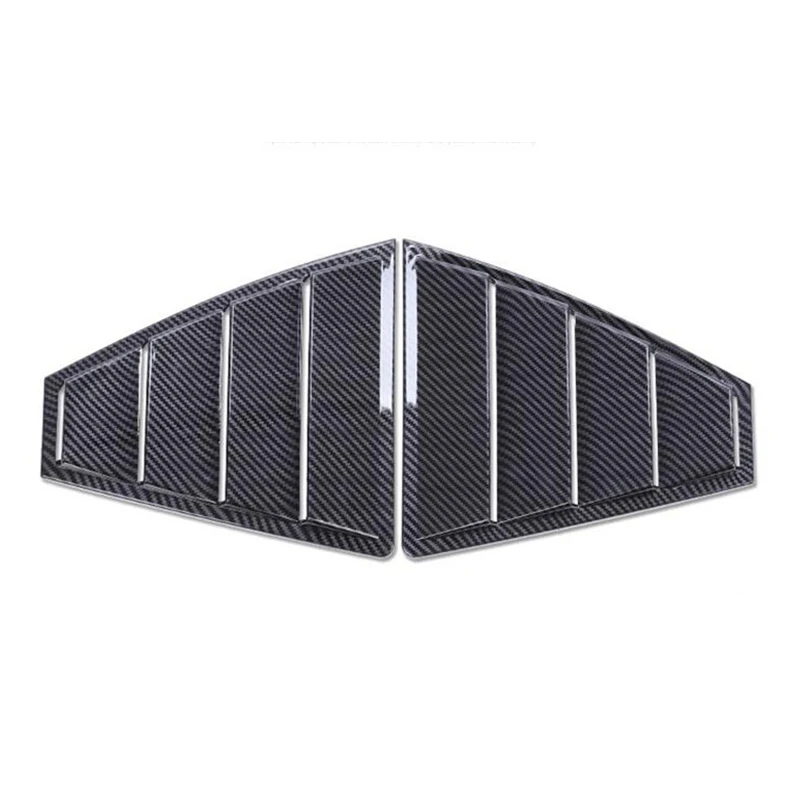 

CEYUSOT FOR NEW Elantrat Car Styling 2PCS ABS Plastic Rear Window Triangle Shutters Cover Trim Hyundai Elantrat Spoiler 2016-20