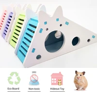 hamster slide stairs sports hamster toy waterproof color pvc small pet nest funny hamster pet easy to install and carry