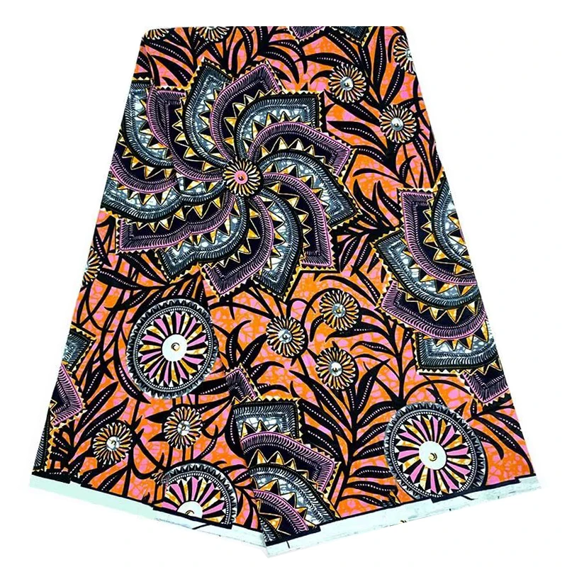 

100%Cotton High Quality Veritable Wax Ankara Nigerian Sewing Material Fabric For Dress African Print Fabrics By The Meter SP1522