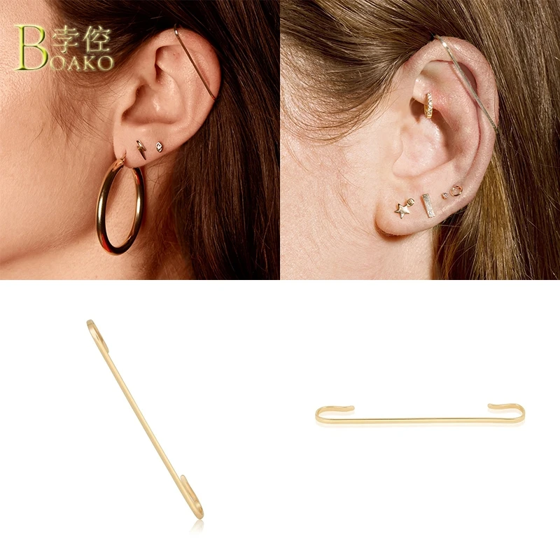 

Женские серьги-Клипсы из серебра 925 пробы, с подвеской