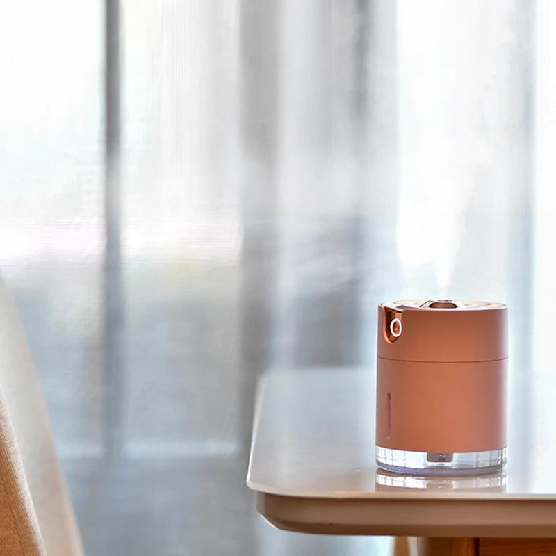 Water Pattern Wireless Air Humidifier Ultrasonic USB Rechargeable Aroma Essential Oil Diffuser for Travel Office Pink | Бытовая техника