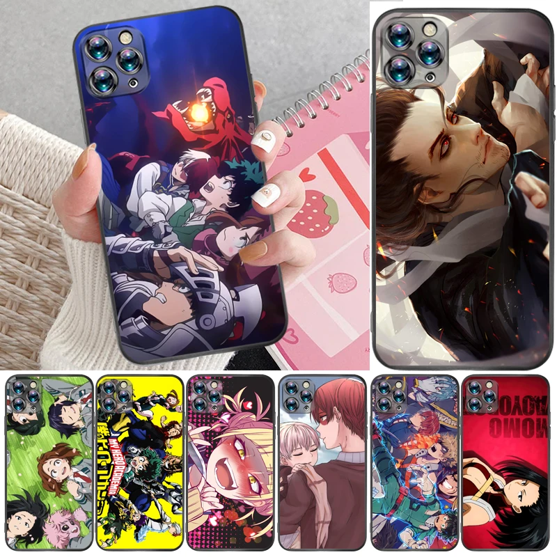 

My Hero Academia Bakugou Katsuki Tomura Boku Dabi Shigaraki Todoroki Shouto Phone Case For iPhone 6 6S Plus 7 8 Funda Coque
