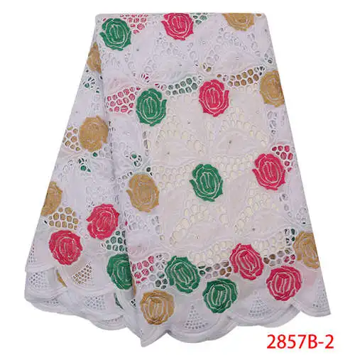 picture 2 NIAI шелк молочный хлопок Африканское сухое кружево ткань нигерийское кружево ткани высокое качество швейцарская вуаль в швейцарской XY2857B-1 - Цвет: picture 2