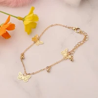 new beach foot jewelry hollow butterfly shape pendant fashion handmade anklet