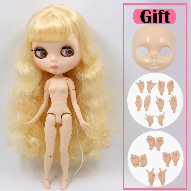 doll hand ab face ICY Blyth Кукла № 2 глянцевое лицо натуральная кожа суставное тело 1/6 BJD Специальная цена 1/4 BJD, Pullip, Jerryberry, Licca игрушка подарок - Цвет: doll hand ab face