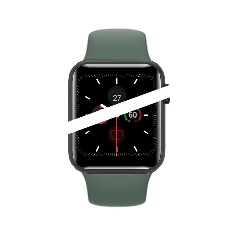 SmartWatch V6 Heart Rate Monitor waterproof Smart watch women man for IOS Apple iPhone Android phone PK watch 5 IWO 11/12 P68/70 - Цвет: black green