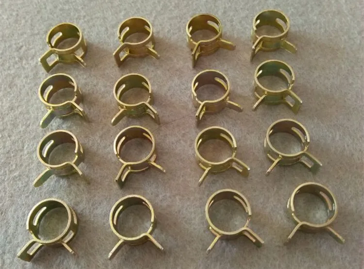 Free Shipping 75 PCS 6mm/7mm/8mm/9mm/10mm Zinc Plated Hose Spring Clamp Water Pipe Air Tube Clip Fastener Kit | Обустройство дома