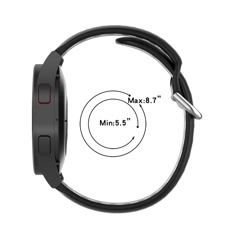 Ремешок силиконовый для samsung galaxy active 2 40/watch 4 band спортивный браслет Amazfit bip u pro Garmin