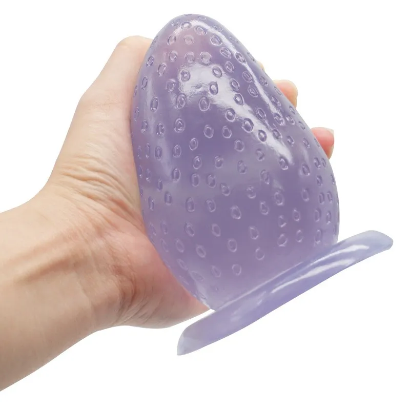 Большие Анальные игрушки клубничной формы для взрослых секс-игрушки супер