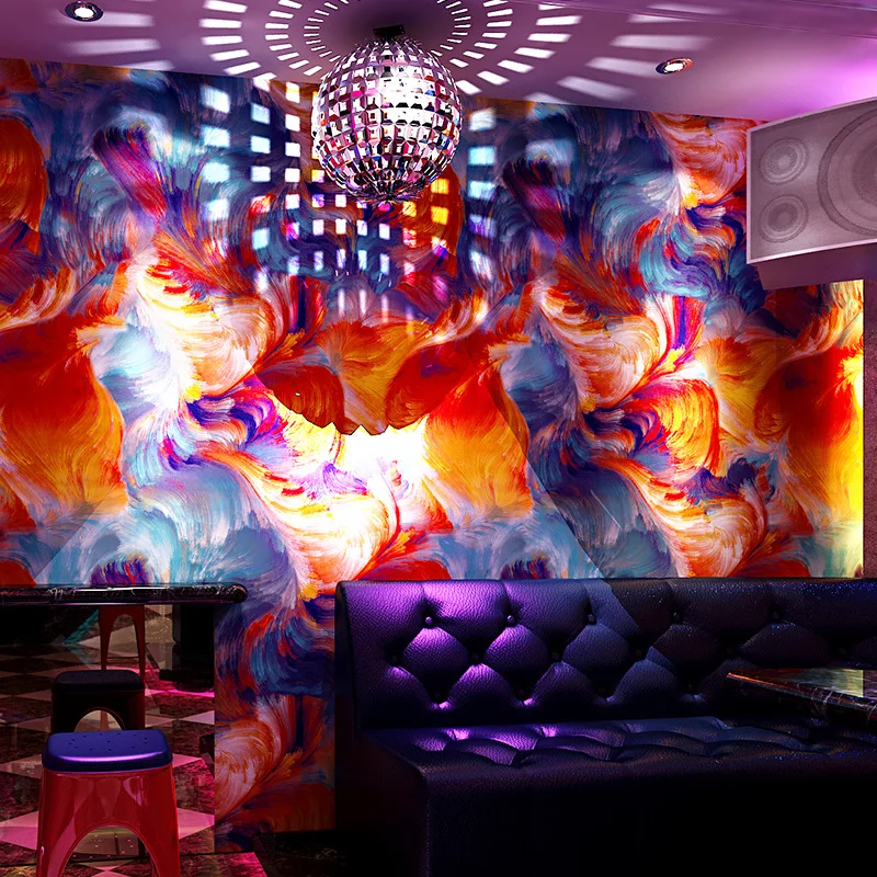

KTV Flash Theme Box Bar 3 d Colorful Background Wallpape