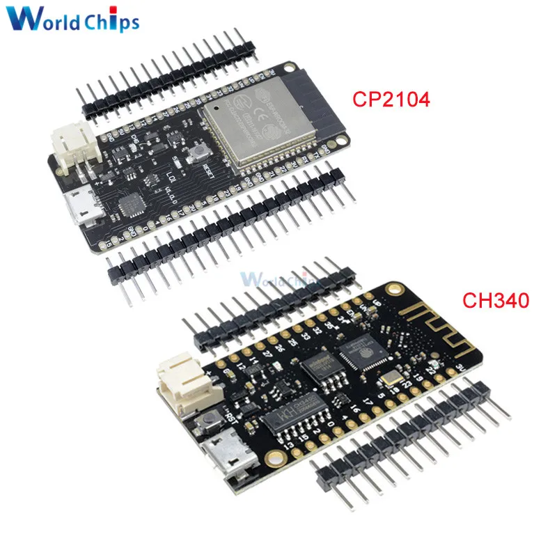 Мини ESP 32 ESP32 CP2104 CH340 беспроводной WiFi Bluetooth макетная плата Micro USB двухъядерный