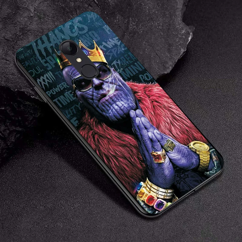 TPUBLK642 Танос чехол "Железный человек" для Xiaomi Redmi 5A 8A 7A Redmi 6A чехол на черный ТПУ чехол для телефона для Xiaomi Redmi 6 6Pro 5 7 8 чехол Redmi 7 - Цвет: TPUBLK642