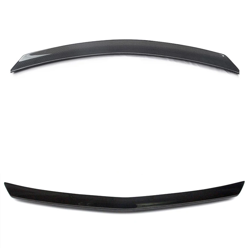 

Use For Benz C Class W205 Spoiler 2015--2019 Year Sedan 4-door Glossy Real Carbon Fiber Rear Wing V Style Accessories Body Kit