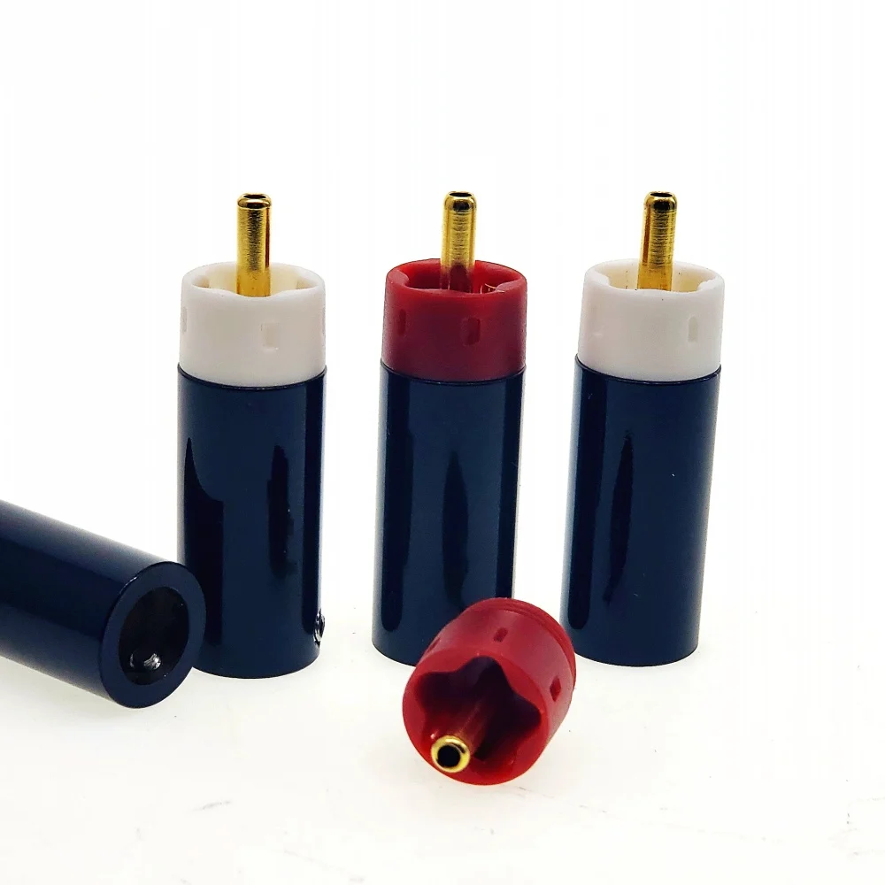 Высокое качество Hifi DIY Звезда линия Посеребренная/позолоченная Tellurium медь RCA