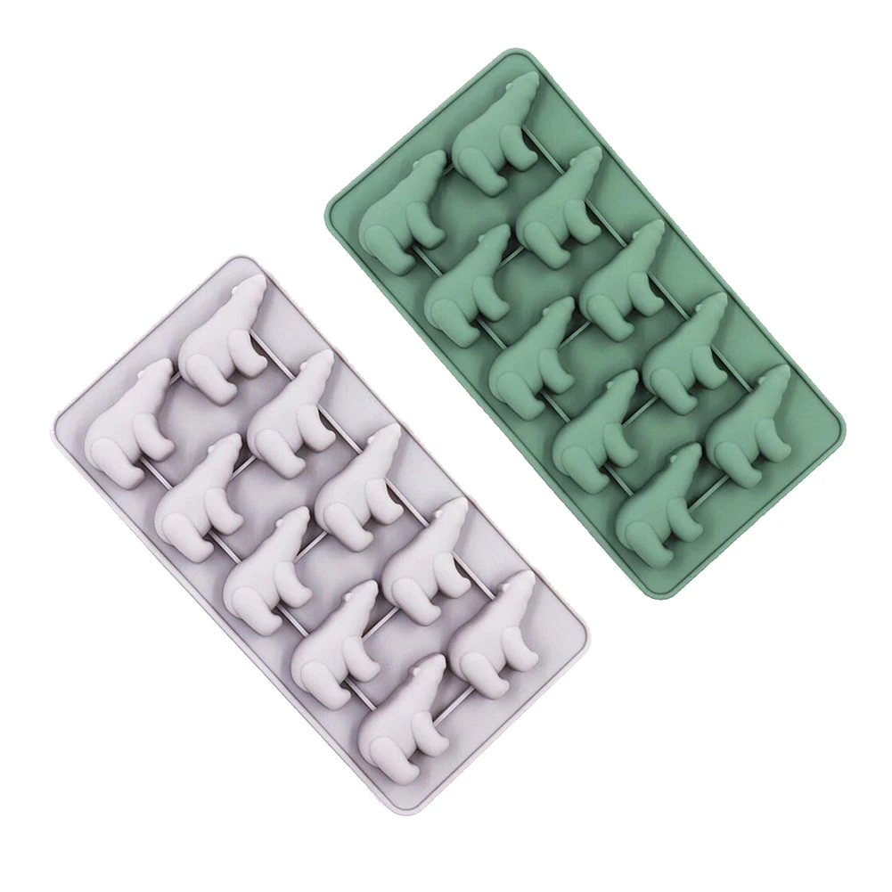 10 решетчатых силиконовых форм для кубиков льда форма полярного медведя лоток с