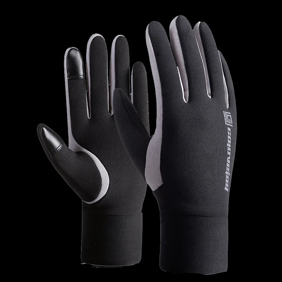 Мужские и женские лыжные перчатки зимние теплые уличные спортивные