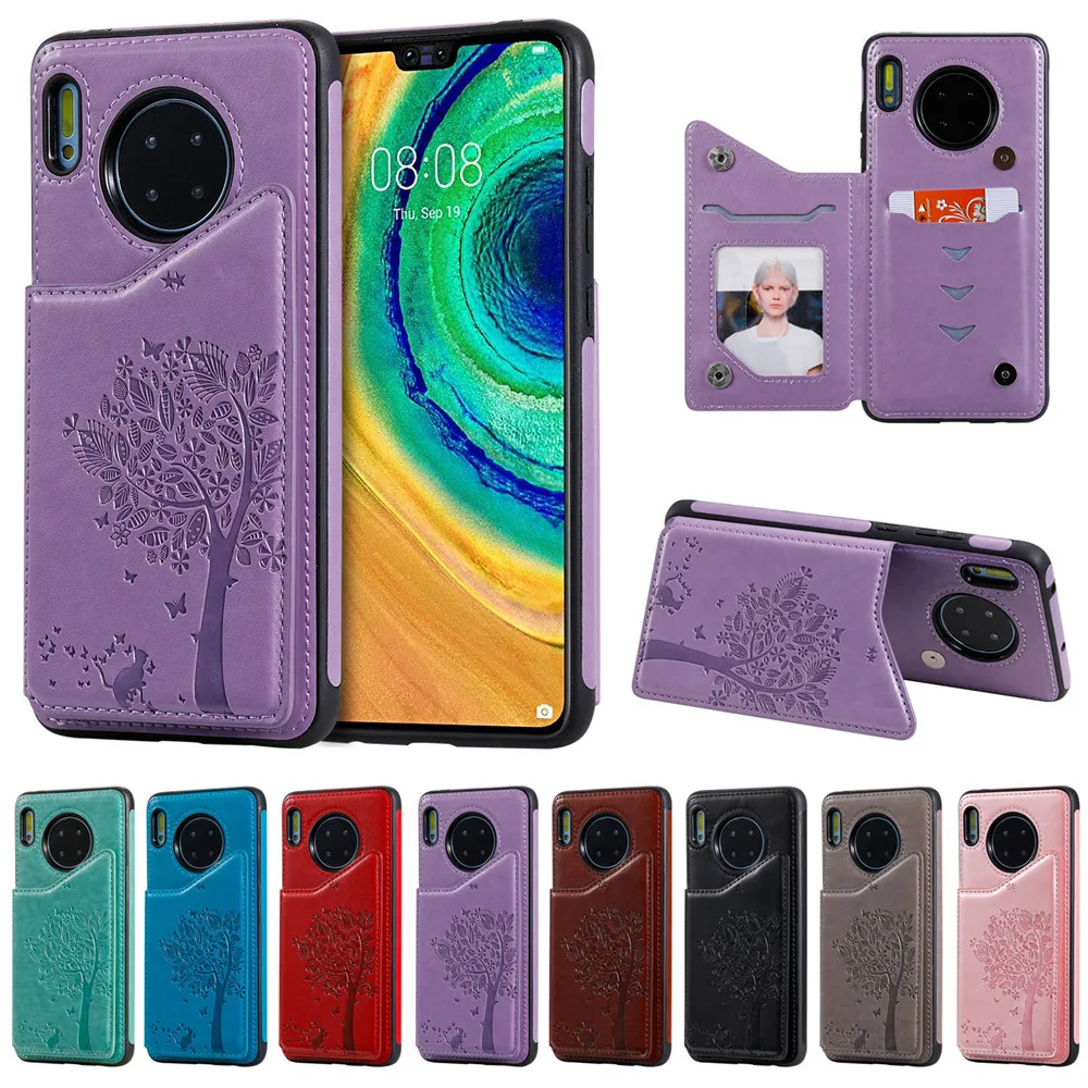 

Cute Embossing Case sFor Huawei Mate 30 Case Cover For Huawei Mate 30 Mate30 Case Flip Leather Wallet Cover Phone Bags Shells
