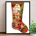 Набор для вышивки крестиком Nabi 5D, картина с изображением пейзажа, медведя, мозаики, дерева, стен