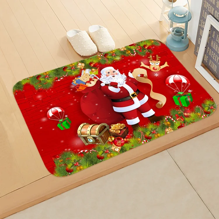 Merry Christmas 27 Yoeriwoo Рождественский коврик для двери, напольный ковер, напольные коврики для комнаты, рождественские украшения Санта Клауса для дома, подарок на Рождество, Natale - Цвет: Merry Christmas 27