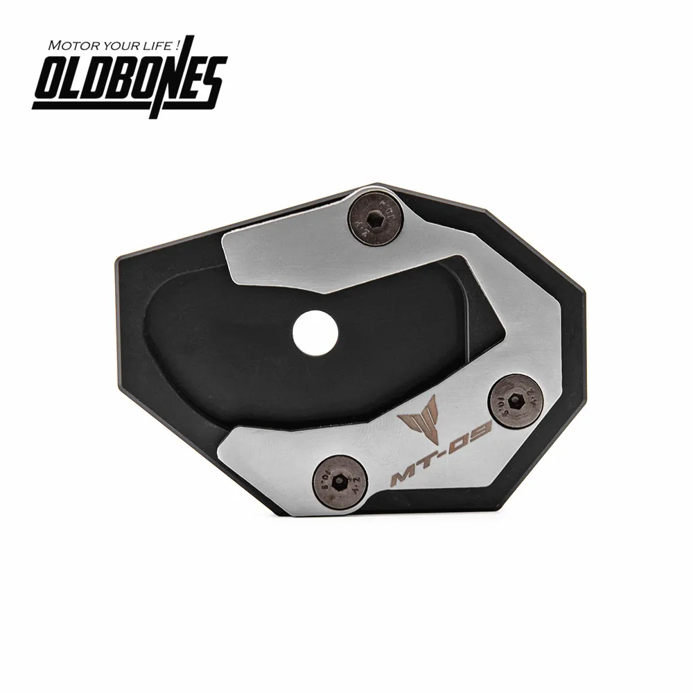 

New Motorcycle Aluminum Kickstand Side Stand Enlarger Plate Extension Pad for YAMAHA MT09 MT-09 Tracer FZ09 2014 2015 2016 2017
