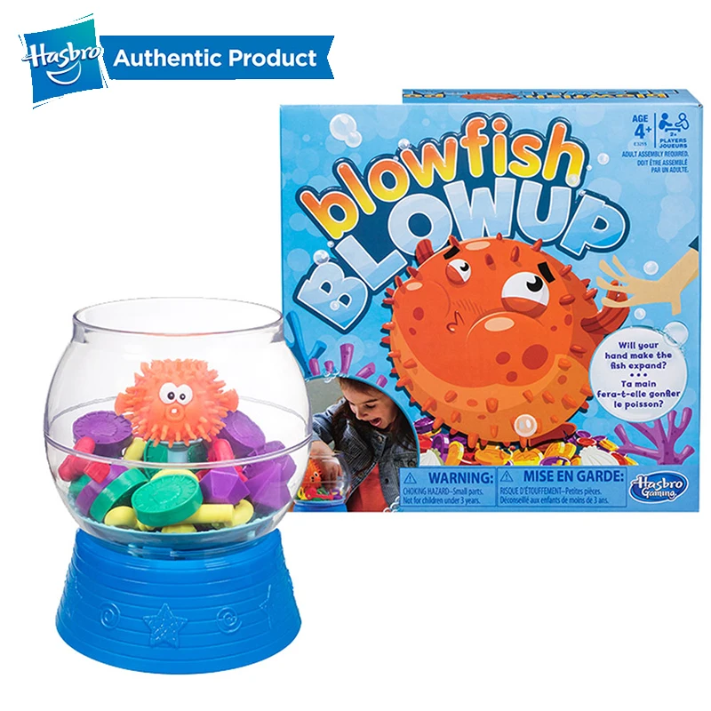Hasbro Blowfish Blowup игра для детей в возрасте 4 лет и старше хорошо подходит чтобы