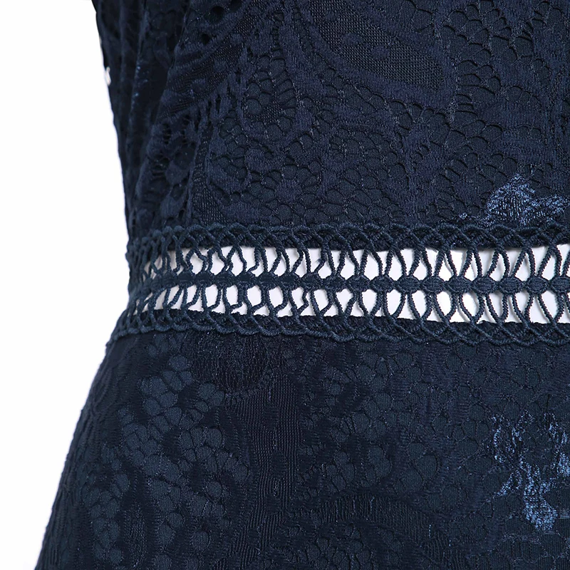 Slash шеи цветочные кружева вечерние платье элегантные Для женщин Bodycon свитер с круглым вырезом, вязаное платье с низким вырезом на спине с открытыми плечами женские офисные платья-карандаш