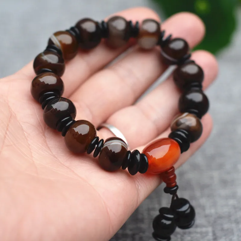 

Прямая поставка, натуральный Agate браслеты из халцедона, подарок для женщин и мужчин, ювелирные изделия из драгоценных камней