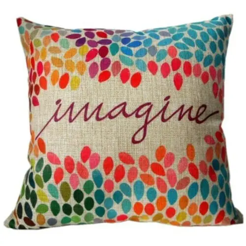 Хлопковый льняной чехол для подушки кровати поясной диванной с животным