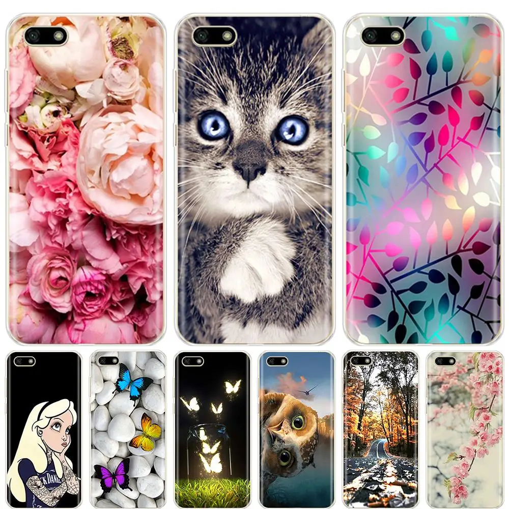 

Silicone phone Case For Huawei Y5 2018 PRIME 5.45" inch Soft Tpu Phone Cases for Huawei Y5 2018 Back Cover 360 full protective
