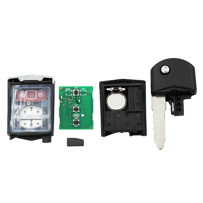 Складной ключ-раскладушка с кнопкой 2 + 1/3 дистанционный ключ FSK 315 МГц 4D63 80Bit чип FCC