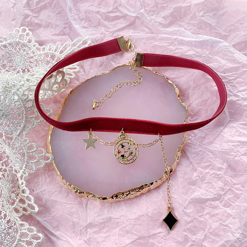 Корейское жемчужное ожерелье-чокер кружевное бархатное короткое ожерелье до