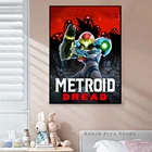 Игровой постер Metroid, Художественная печать, Картина на холсте, настенные картины, домашний декор гостиной (без рамки)