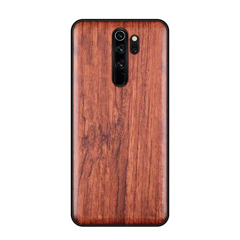 Wood Case For Xiaomi Redmi Note 8 7 Pro K20 100% Natural Wooden TPU Phone Mi 9 SE Lite Mix 2 2S 3 Cases |