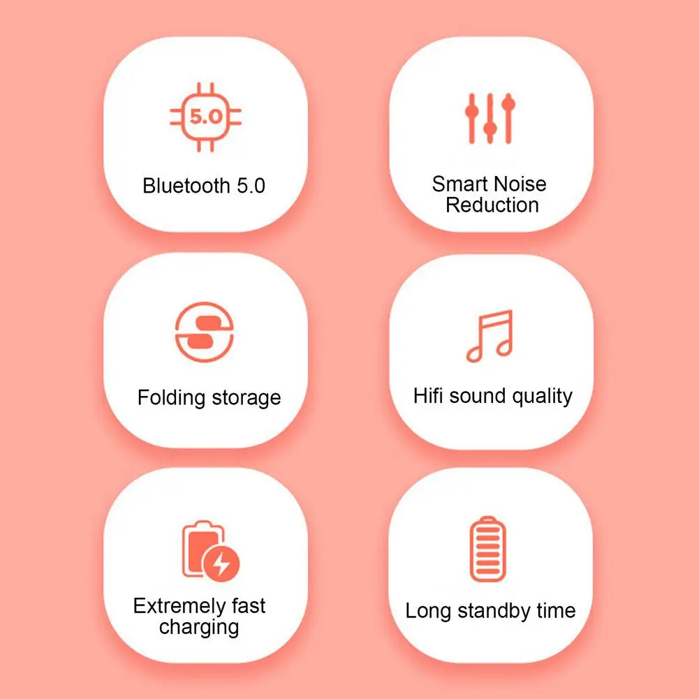 Беспроводные наушники со светодиодсветодиодный подсветильник кой с микрофоном