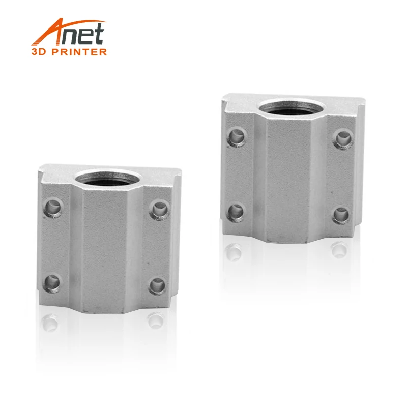 

Anet 4pcs 3D Printer Parts SCU88 Linear Motion Ball Bearing Slide block linear Shaft CNC For A8 3d printer