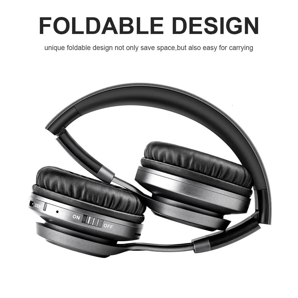 Складная Беспроводная гарнитура HIFI стерео Bluetooth беспроводная гарнитура для наушников спортивные отношения наушники с микрофоном для телефона музыка