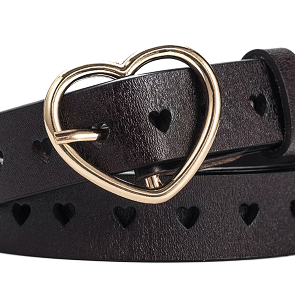 Ремень женский из натуральной коровьей кожи в форме сердца | Аксессуары для