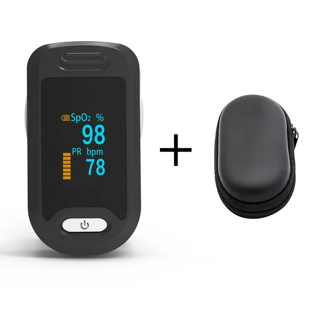 OLED Gray With Case BOXYM медицинский Пульсоксиметр для пальцев кислородный пульсометр цифровой светодиодный пульсометр для здоровья Oximetro De Pulso - Цвет: OLED Gray With Case