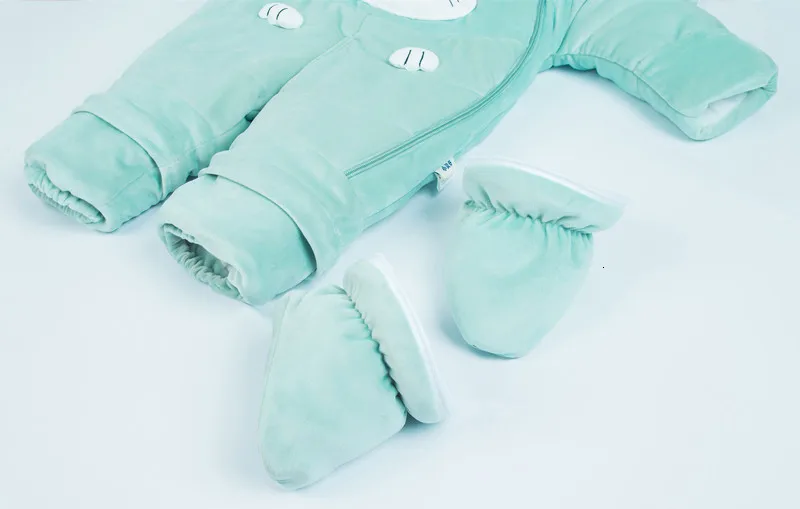 30 degrees cold Winter warm Baby girl Clothes New born Style Baby Rompers Baby Boys Jumpsuits cute Cartoon Infant Overalls