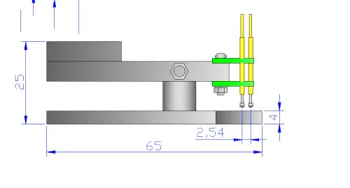 

Burning Clip 5P Double Row Spring Pin Fixture Debugging Download Spacing 2.54mm