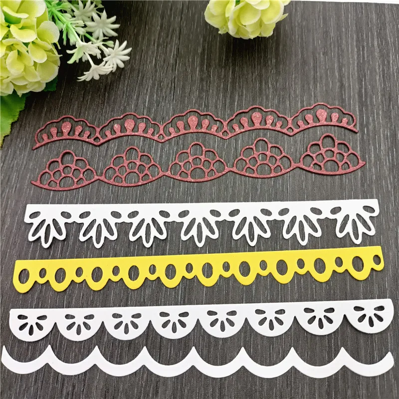 6 шт. кружевные металлические штампы трафарет высечка сделай сам Скрапбукинг