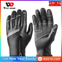west biking winter cycling gloves thermal bike glove outdoor sport thicken waterproof %e2%80%8bfull finger warm bicycle ski snow gloves