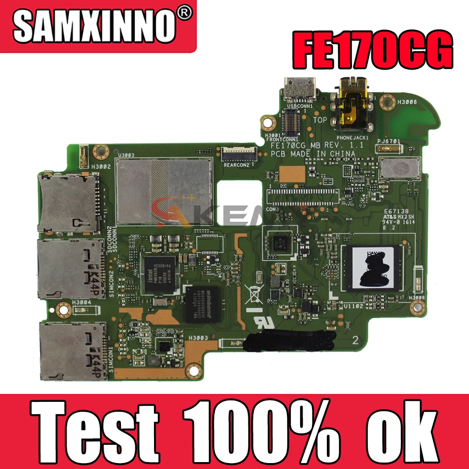 

Материнская плата Akemy FE170CG для планшета ASUS ME70C, протестированная оригинальная материнская плата 8G